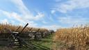 A zigzag rail fence at Gettysburg National Military Park in Pennsylvania.