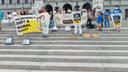 Members of the Poor People's Campaign in Pennsylvania gathered on the steps of the Capitol to call for a "just and moral budget."