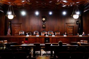 The Pennsylvania Legislative Reapportionment Commission, seen here at the Capitol.