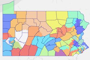 The final state Senate map, approved in February 2022