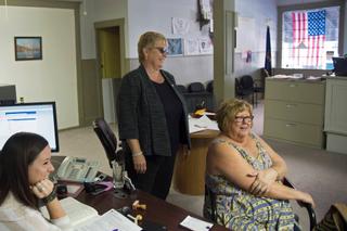 Democratic state Rep. Pam Snyder of Greene County (standing) said she doesn't think Hillary Clinton "paid enough attention to rural America.”