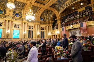 Lawmakers in the Pennsylvania House of Representatives were sworn in on Jan. 3.